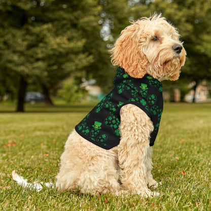 Lucky Leprechaun Dog Hoodie – St. Patrick’s Day Pet Sweatshirt | Cozy Green Dog Outfit for Small & Large Dogs