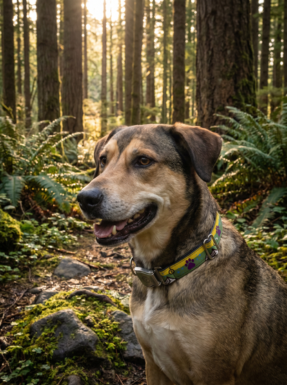 Cascadian Paws Adventure Dog Collar — Recycled, Made by Cycle Dog in Portland