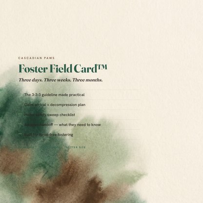 Foster Field Card