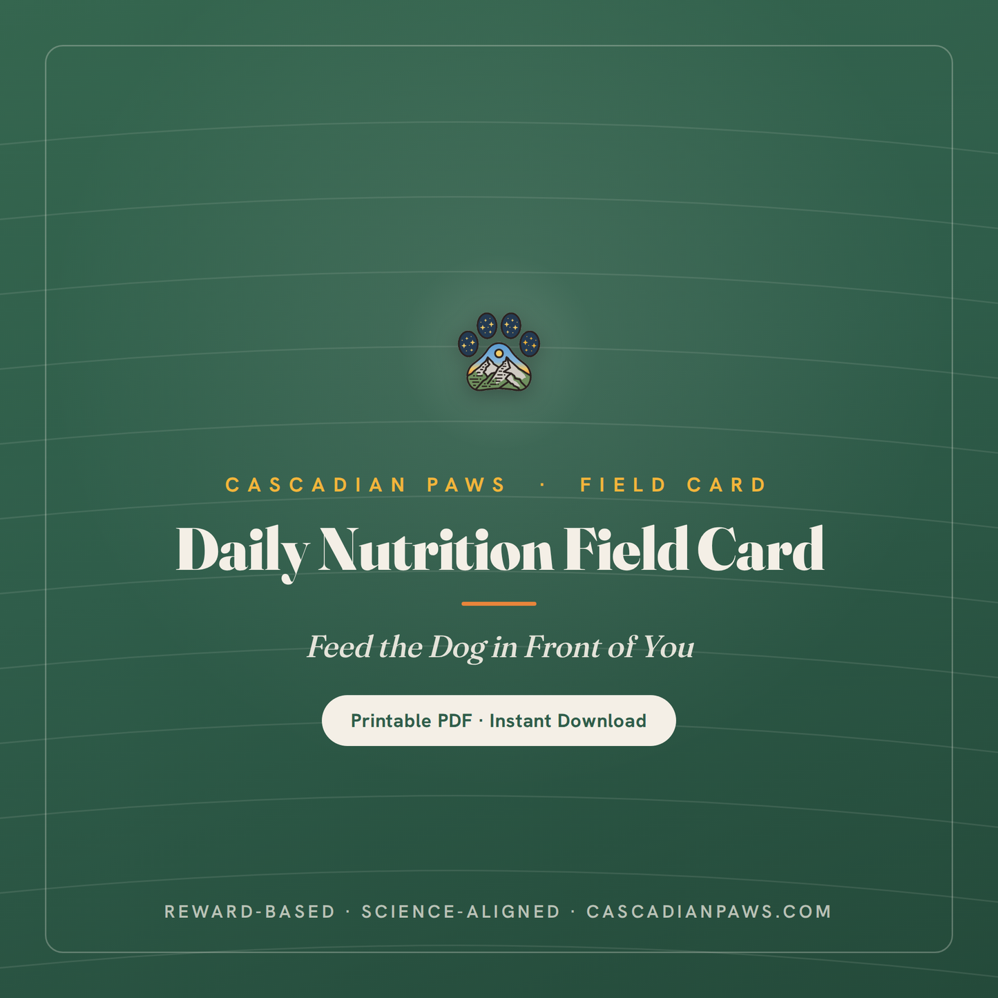 Daily Nutrition Field Card