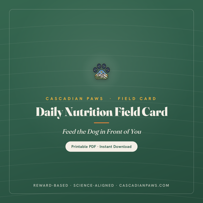 Daily Nutrition Field Card