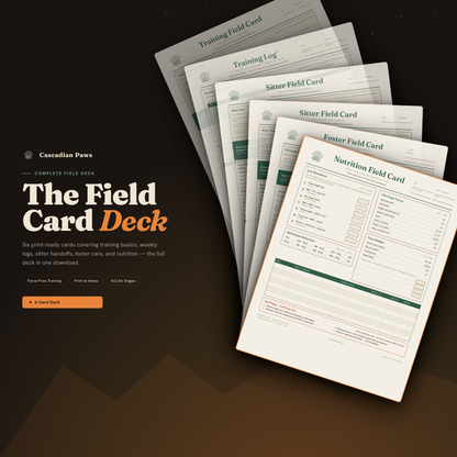 Field Card Deck
