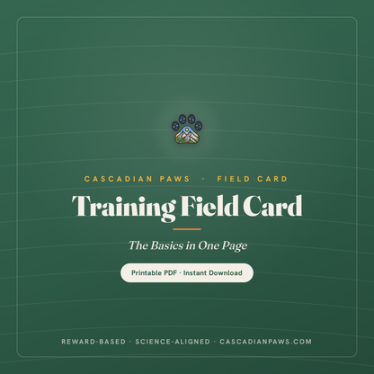Dog Training Field Card