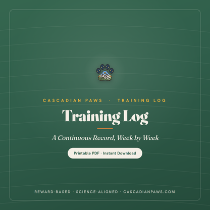 Dog Training Log Field Card